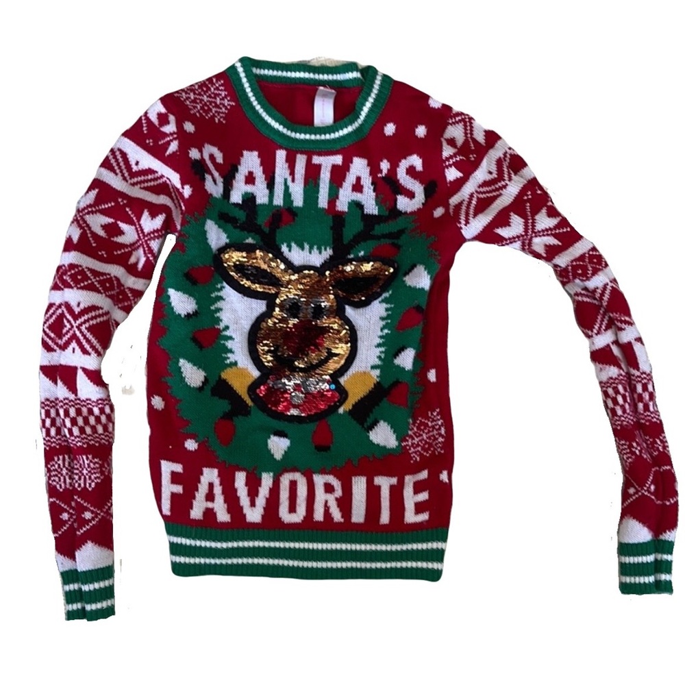 XS women’s ugly holiday Christmas sweater lightly loved